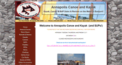 Desktop Screenshot of annapoliscanoeandkayak.com